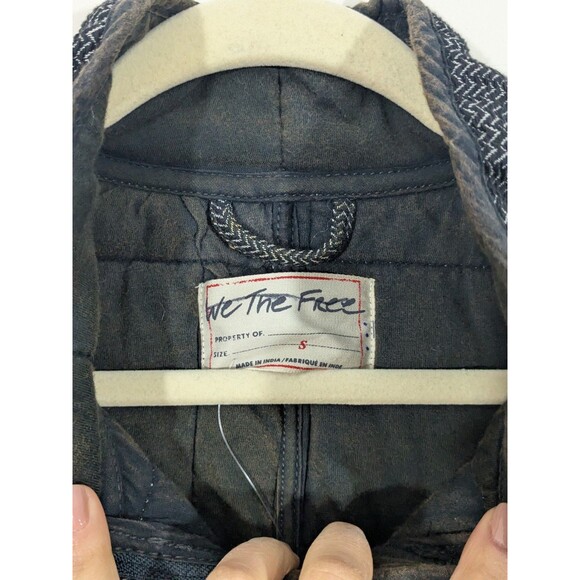 Nwot Free People Women's Black Dolman Quilted Knit Zip-Up Jacket Size Small - Picture 5 of 14